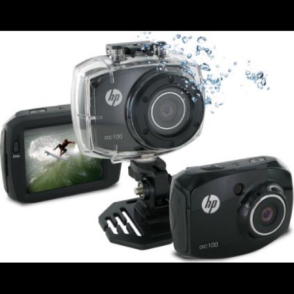 HP AC100 Action Cam 1080P 2.4in LCD Camera with Waterproof Case & Bike Mount - Picture 2 of 3